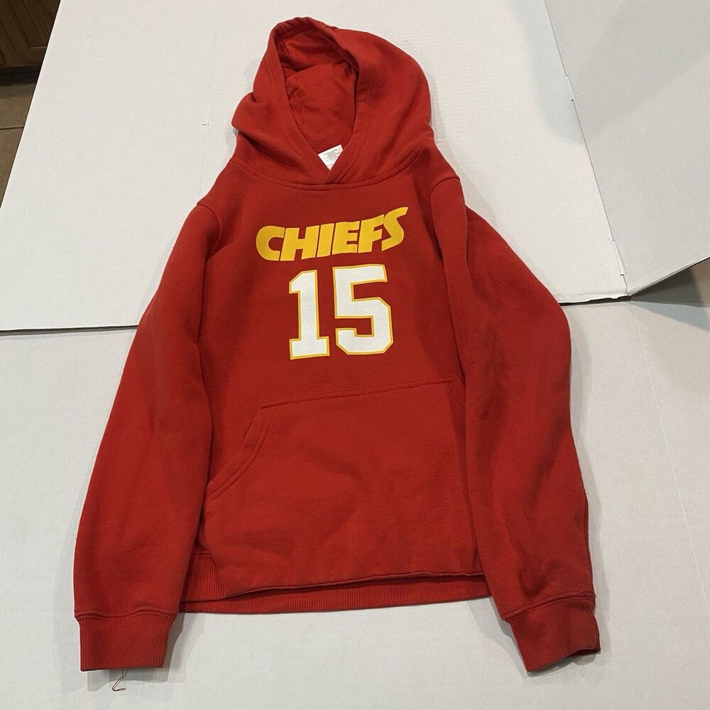 Mahomes Kansas City Chiefs Hoodie Sweatshirt Youth Size Medium 10/12